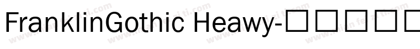 FranklinGothic Heawy字体转换
